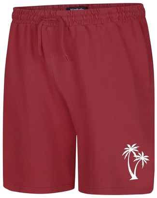 Bigdude Washed Look Shorts Crimson Red